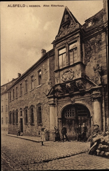 Ak Alsfeld in Hessen, het oude ridderhuis