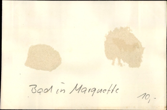 Photo Marquette lez Lille Nord, bath, bathing soldiers, WWI