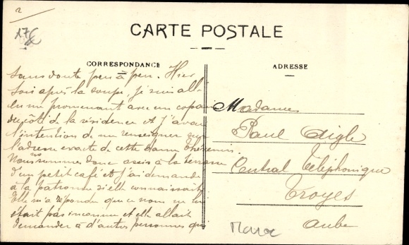 Postcard Rabat Marokko, landslide on January 2, 1914, from which 26 corpses were removed