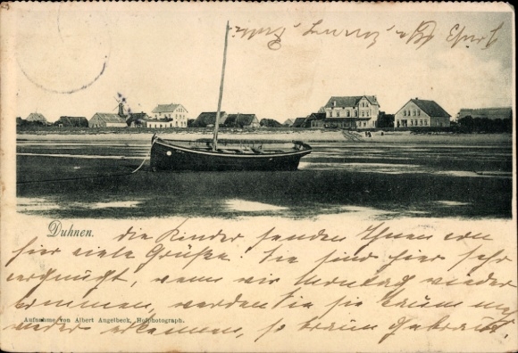 Postcard North Sea resort Duhnen Cuxhaven, general view