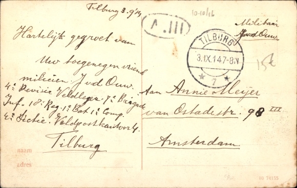 Ak Tilburg Noord-Brabant Nederland, Gasthuisstraat