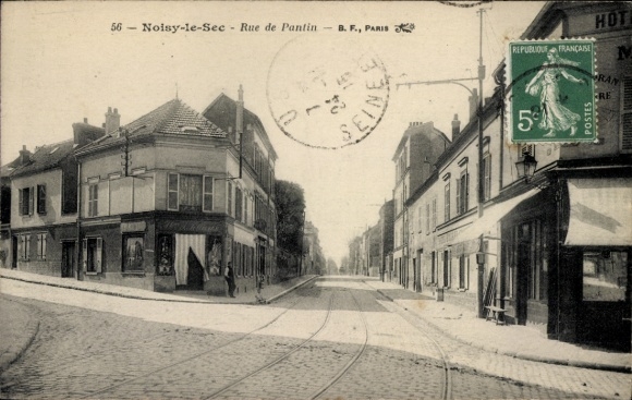 Ak Noisy le Sec Seine Saint Denis, Rue de Pantin