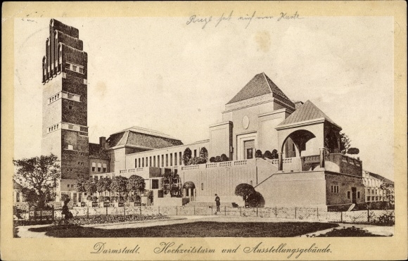 PC Darmstadt in Hessen, wedding tower and exhibition building, Art Nouveau