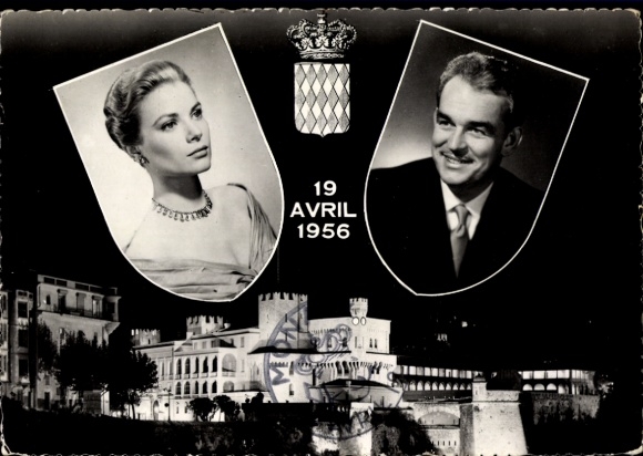 Maximum KP Monaco, książę Rainier III z Monako, aktorka Grace Kelly