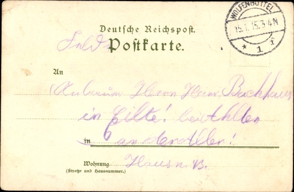 litho Lechelnholz Wolfenbüttel, artillerie, Sternhaus, Nec Aspera Terrent, soldaat met kanon