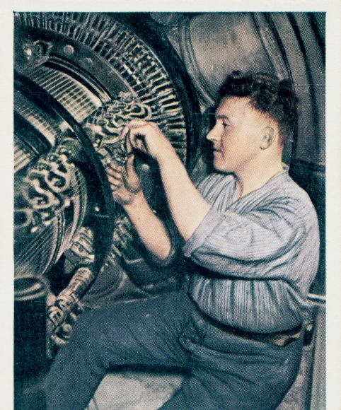 Collective picture The state of work and of peace II 68 Siemens mechanics