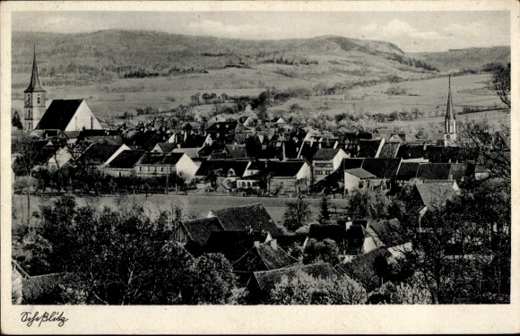 Postcard Scheßlitz in Upper Franconia, general view