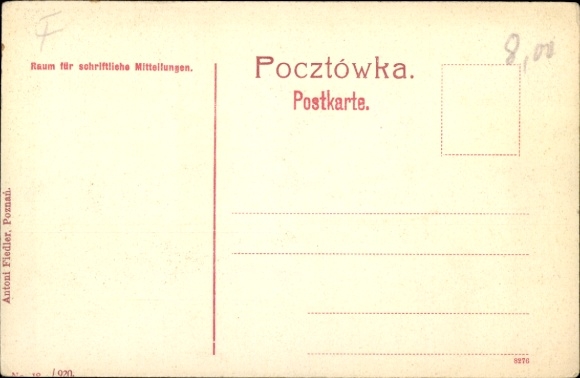 Artist Postcard Man in Polish costume