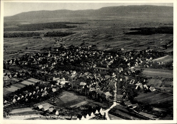 Ak Angermund Düsseldorf am Rhein, Luftaufnahme von Meissenheim, Baden, Flugzeugansicht, Landschaf