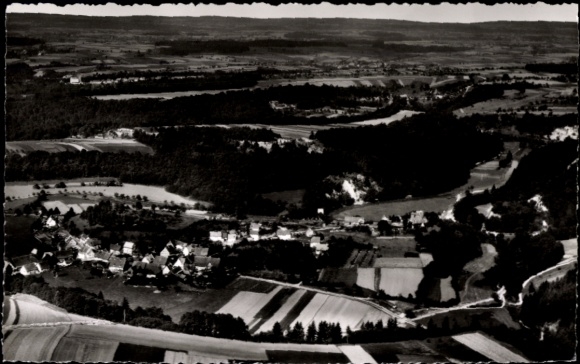 Ak Lobenhausen Kirchberg an der Jagst, Luftbild