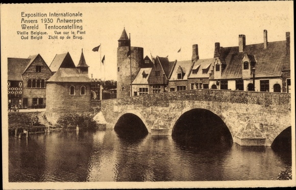 PC Antwerp Antwerp Vlaanderen, International Exhibition 1930, bridge