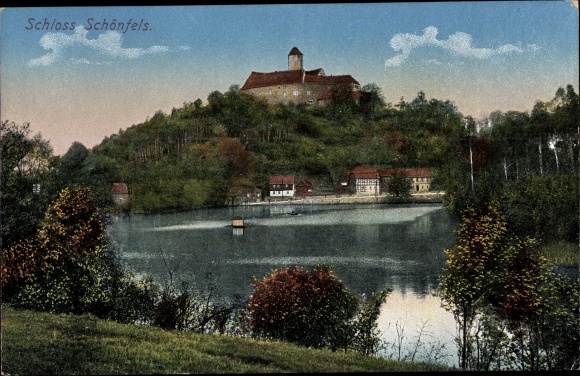 PC Schönfels Lichtentanne in Sachsen, castle, water game