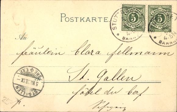 Kunstenaar litho Bohrdt, Hans, Duits oorlogsschip, kruiser Kaiserin Augusta, Noorse Fjord