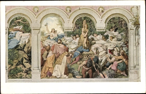 Artist PC Schwind, Moritz von, The fairy tale of the seven ravens, No. VI, Brothers Grimm