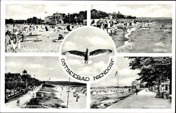10 alte Ak Niendorf Timmendorfer Strand Schleswig Holstein, diverse Ansichten