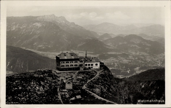 Postcard Ramsau in Berchtesgadener Land Upper Bavaria, Watzmannhaus, Münchnerhaus am Watzmann