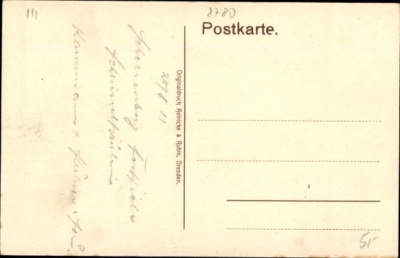 Ak Gemünden am Main Unterfranken, Kirche, Ruine Scherenburg, Ortspanorama