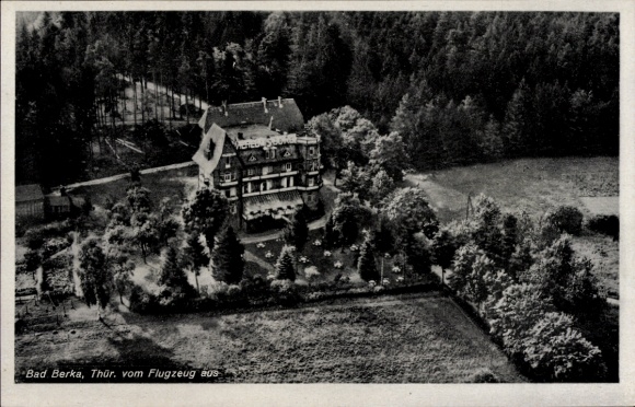 Ak Bad Berka in Thüringen, Fliegeraufnahme, Hotel