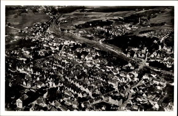 Postcard Aalen in the Ostalbkreis Württemberg, aerial photograph