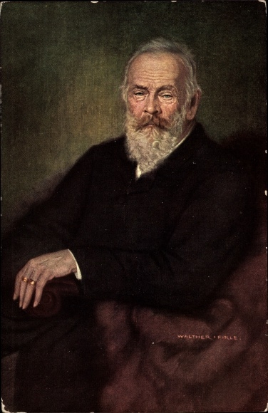 Artist PC Firle, Walther, Prince Regent Luitpold of Bavaria, seated portrait