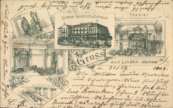 Chromo-Litho Linden Hannover, Lindener Society House, Theater
