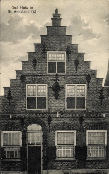 Postcard Sint Annaland Zeeland Netherlands, Oud Huis
