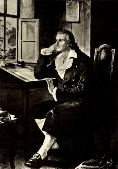 Künstler Ak Borckmann, Dichter Friedrich Schiller, Portrait