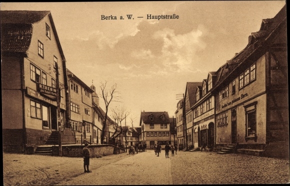 PC Berka on the Werra, main street, shop R. Trebin