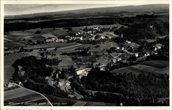 Ak Bad Waldsee in Oberschwaben Württemberg, Luftbild