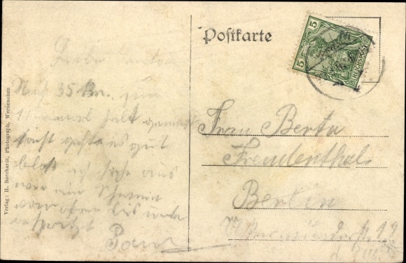 Postcard Tiefensee Werneuchen in the Mark, Inn Waldschlösschen