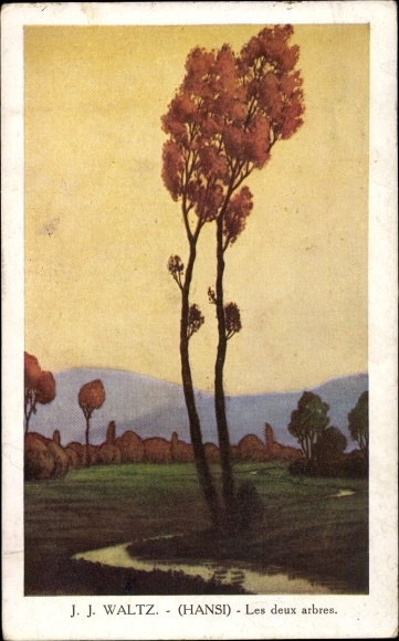 Artist PC Hansi Jean Jacques Waltz, Les deux arbres, Herbstlaub