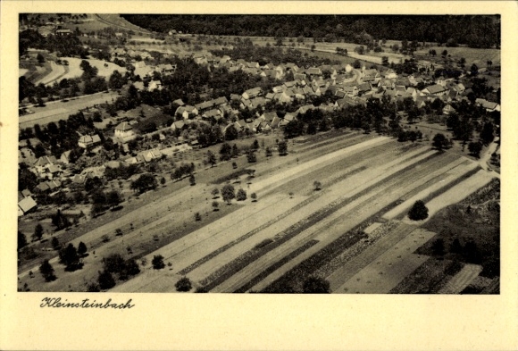 Postcard Kleinsteinbach Pfinztal am Kraichgau, aerial photograph