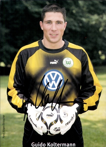 Autogrammkarte Fußballer Guido Koltermann, VFL Wolfsburg, Autogramm