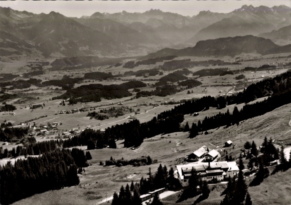 Ak Blaichach im Allgäu, Fliegeraufnahme, Allgäuer Berghof