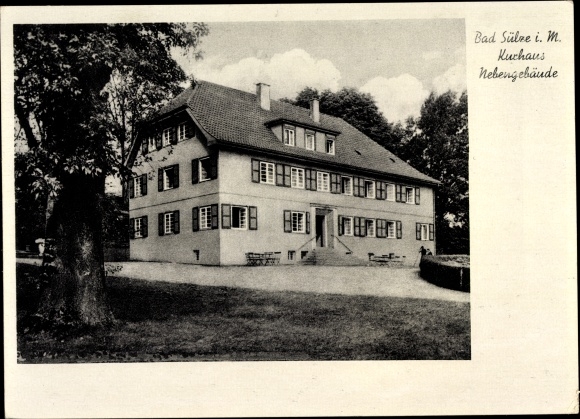 Postcard Bad Sülze in Mecklenburg, Kurhaus, outbuilding