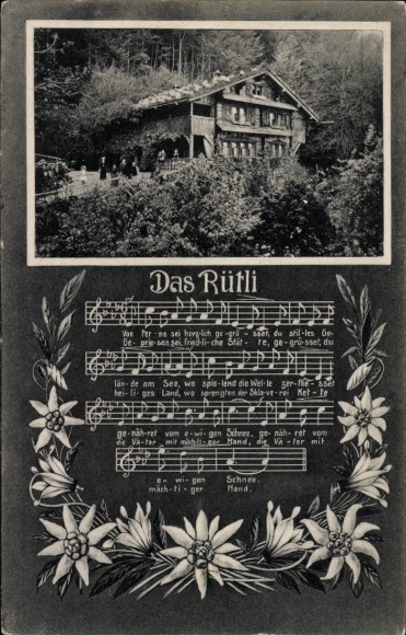 Lied Ak Das Rütli, Wohnhaus, Edelweiß