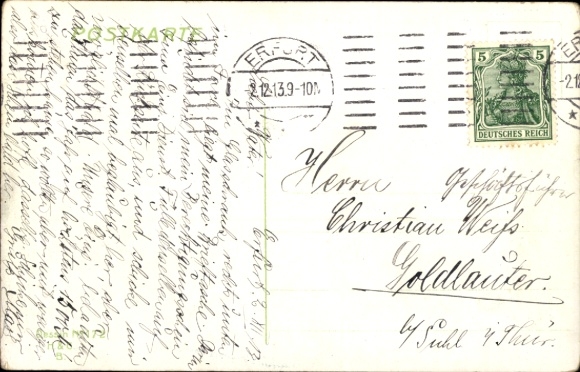 Postcard Goldlauter Heidersbach Suhl in Thuringia, target practice