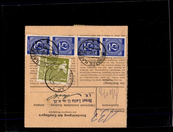 Michel No. 934 (8), 959 on value parcel card