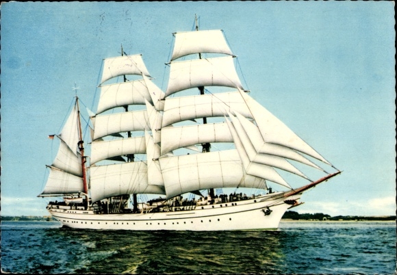 Postcard sail training ship Gorch Fock