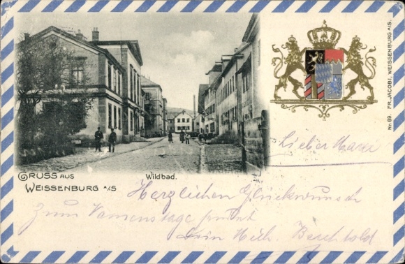 Wytłoczony herb KP Weißenburg am Sand Środkowa Frankonia Bawaria, Wildbad