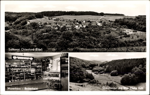 KP Ohlenhard w powiecie Ahrweiler w Nadrenii-Palatynacie, dom towarowy Bodenheim, Dreisbachtal, Hohe Acht