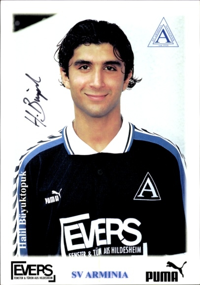 Autogrammkarte Fußballer Halil Büyuktopuk, SV Arminia Hannover, Autogramm