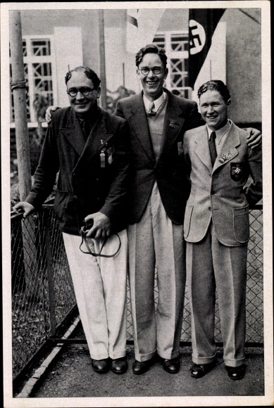 Collection picture Olympia 1936, target pistol shooting, Torsten Ullmann, Krempel, Jamonnieres
