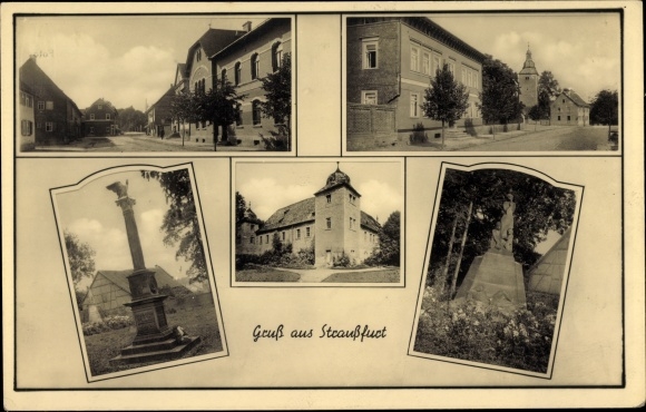 PC Straußfurt in Thuringia, street area, monuments, castle