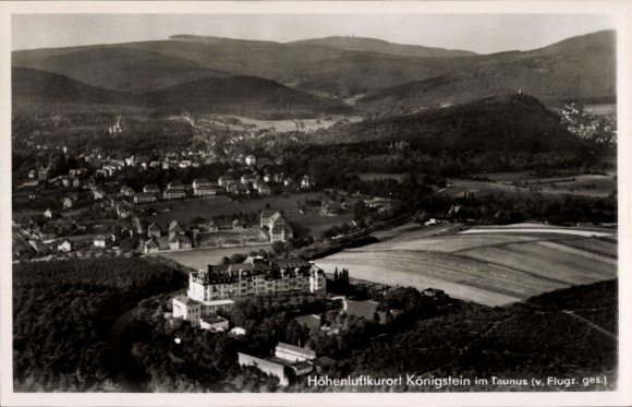 Postcard Königstein im Taunus, aerial photograph