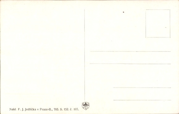 Artist Postcard Mathauser, Jos., Cechove preplavuji reku Addu 1158