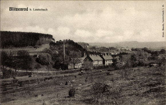 Postcard Blitzenrod Lauterbach in Hesse, Panorama