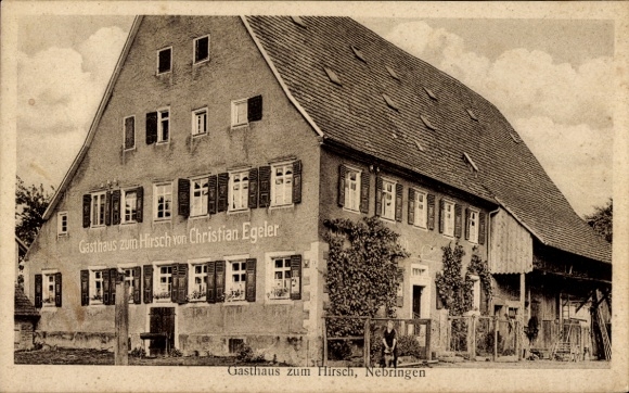 Ak Nebringen Gäufelden in Württemberg, Gasthaus zum Hirsch