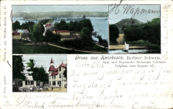 Postcard Zwiebusch Gosen Neu Zittau in Brandenburg, Berlin Switzerland