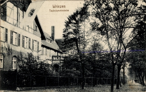Ak Wriezen im Oderbruch, Taubstummenheim